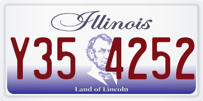 IL license plate Y354252