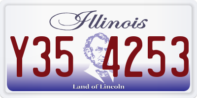IL license plate Y354253
