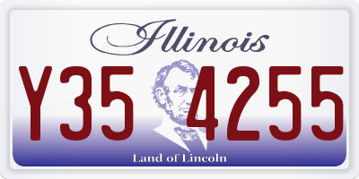 IL license plate Y354255