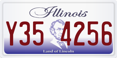 IL license plate Y354256