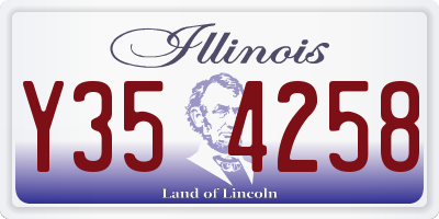 IL license plate Y354258