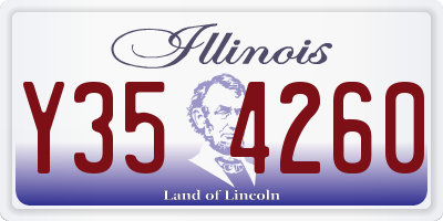 IL license plate Y354260