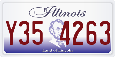 IL license plate Y354263
