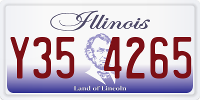 IL license plate Y354265
