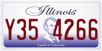 IL license plate Y354266