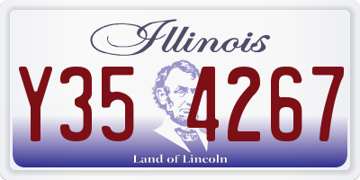 IL license plate Y354267