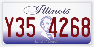 IL license plate Y354268