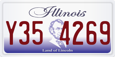 IL license plate Y354269