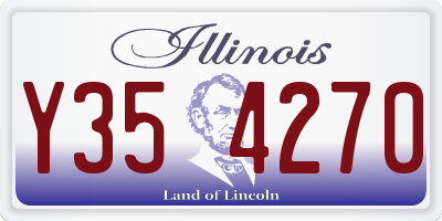 IL license plate Y354270