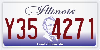 IL license plate Y354271