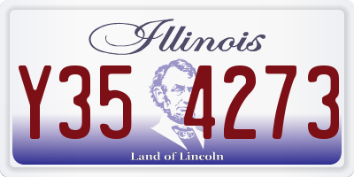 IL license plate Y354273