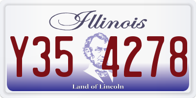 IL license plate Y354278
