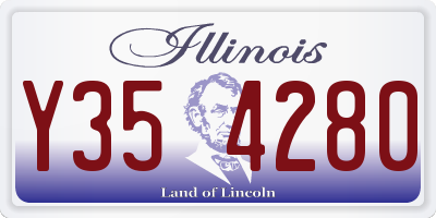 IL license plate Y354280