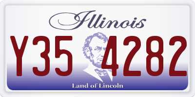 IL license plate Y354282