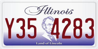 IL license plate Y354283
