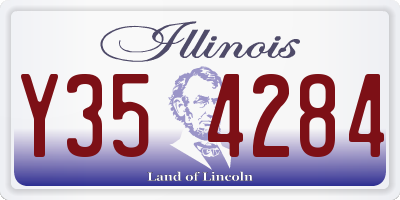IL license plate Y354284