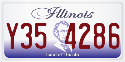 IL license plate Y354286