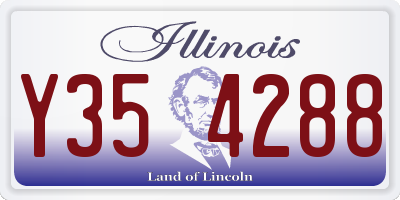 IL license plate Y354288
