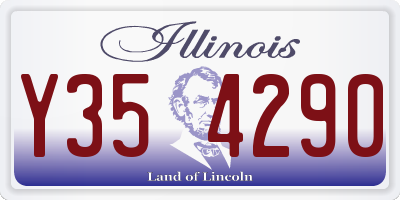 IL license plate Y354290