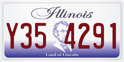 IL license plate Y354291