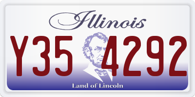 IL license plate Y354292