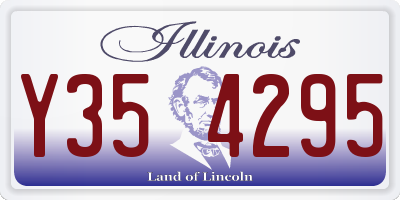 IL license plate Y354295