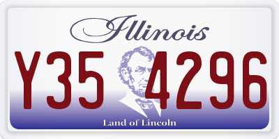 IL license plate Y354296