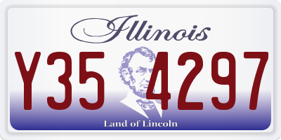 IL license plate Y354297