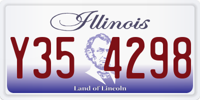 IL license plate Y354298