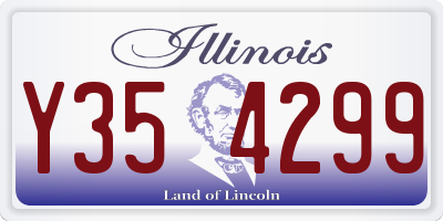 IL license plate Y354299