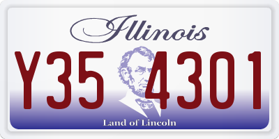 IL license plate Y354301