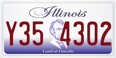 IL license plate Y354302