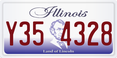 IL license plate Y354328