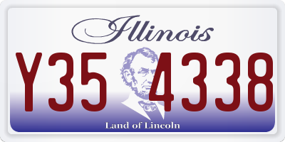 IL license plate Y354338