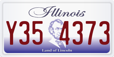 IL license plate Y354373