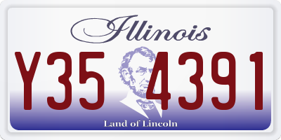 IL license plate Y354391