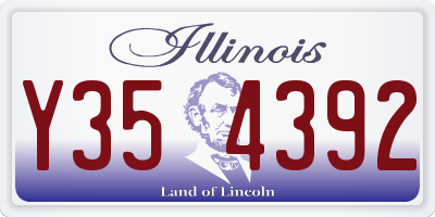 IL license plate Y354392