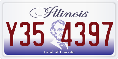 IL license plate Y354397