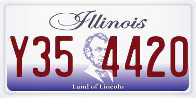 IL license plate Y354420