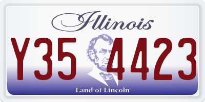 IL license plate Y354423