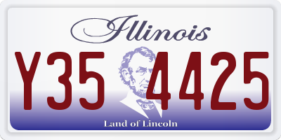 IL license plate Y354425