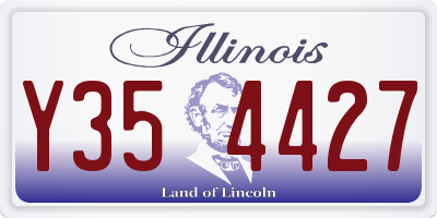 IL license plate Y354427