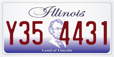 IL license plate Y354431