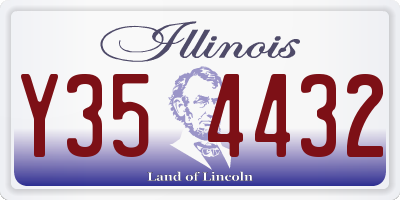 IL license plate Y354432