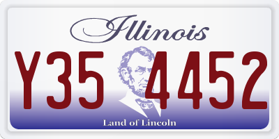 IL license plate Y354452