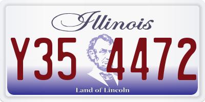 IL license plate Y354472