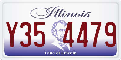 IL license plate Y354479