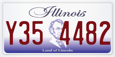 IL license plate Y354482