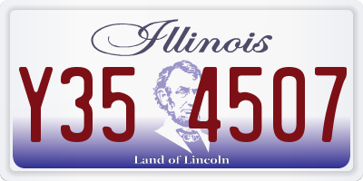 IL license plate Y354507
