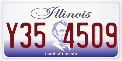 IL license plate Y354509